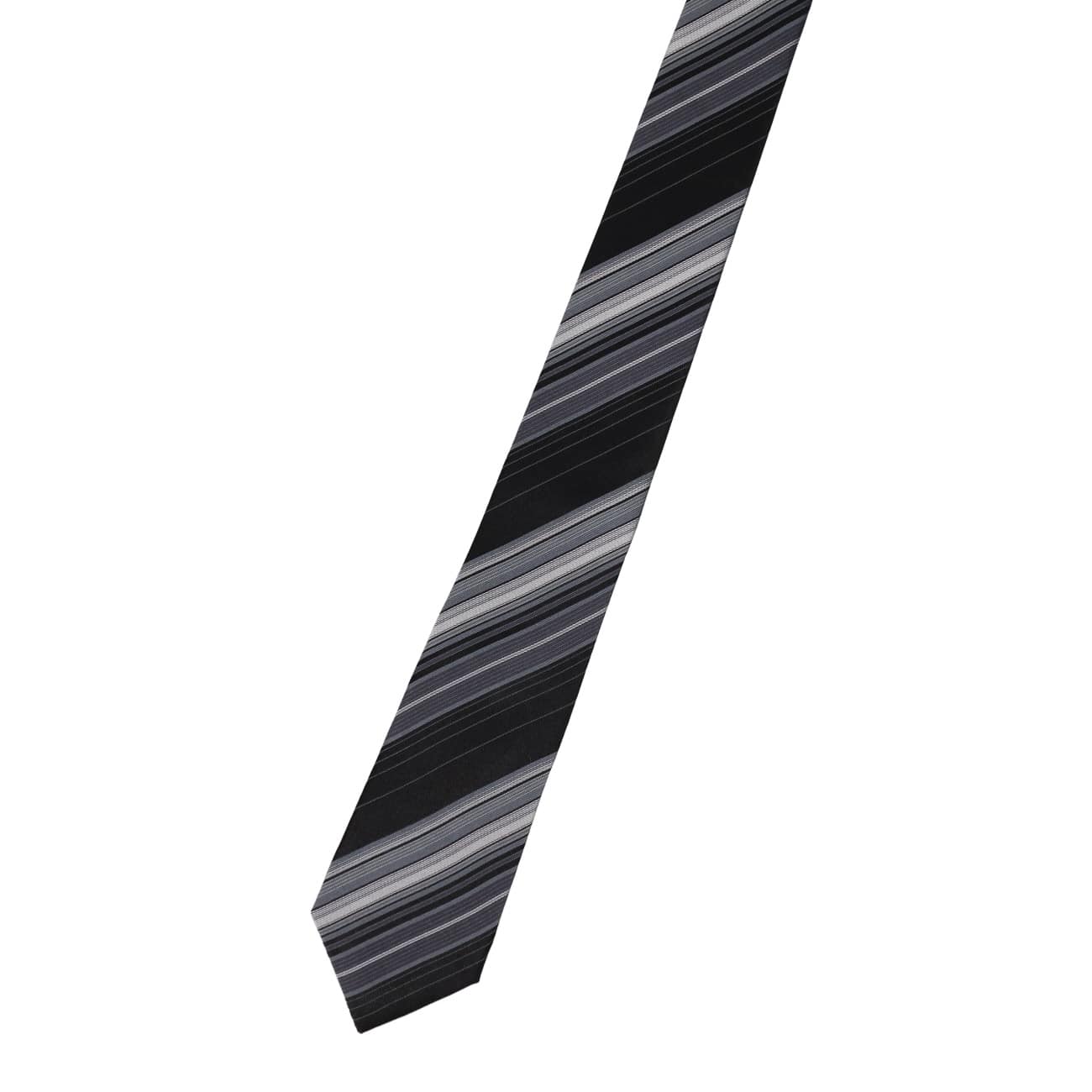 Stripe Silk Slim Tie - Image 5
