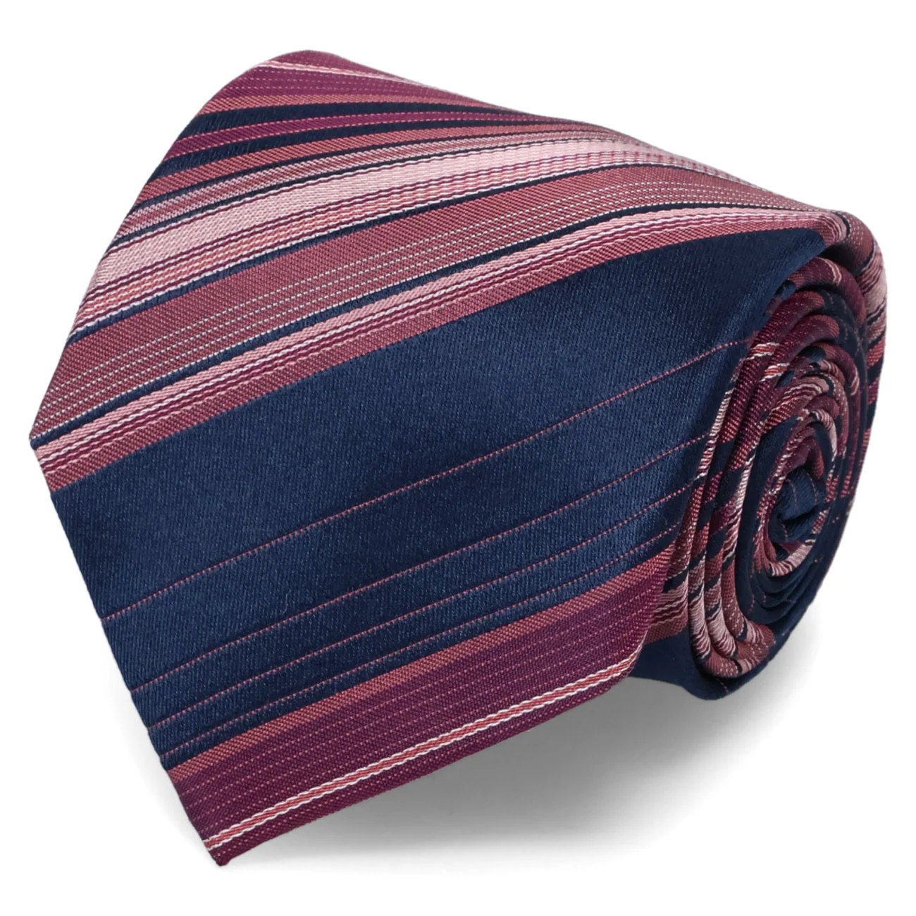Stripe Silk Slim Tie - Image 7