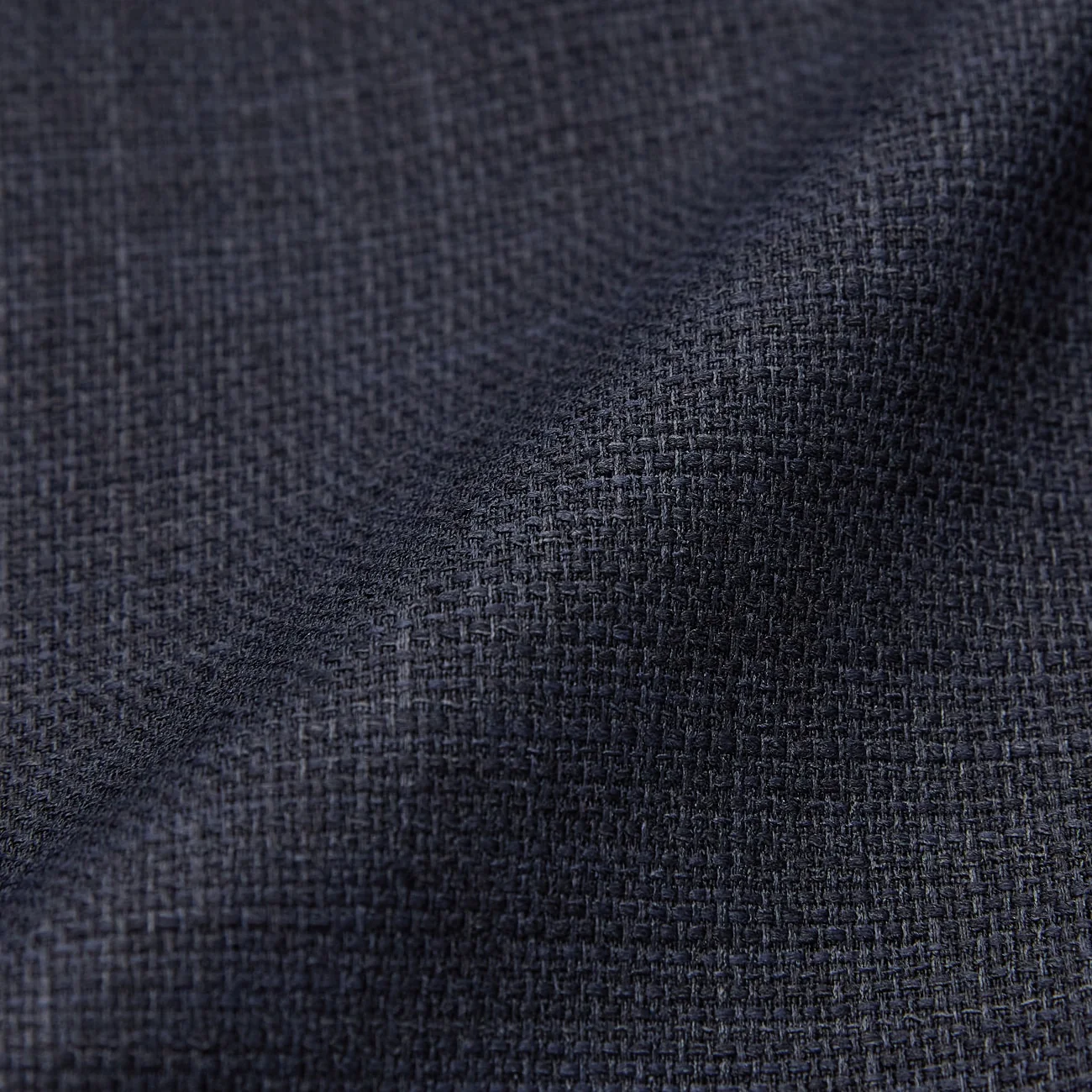 THE THIRD SUITS Linen-Like Cropped Sleeve Double-Breasted Jacket - Navy - Image 28