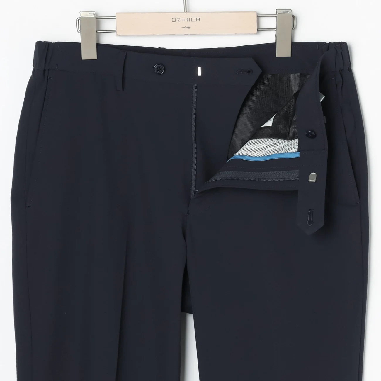 THE THIRD SUITS Water-Repellent Stretch Pants - Navy - Image 2