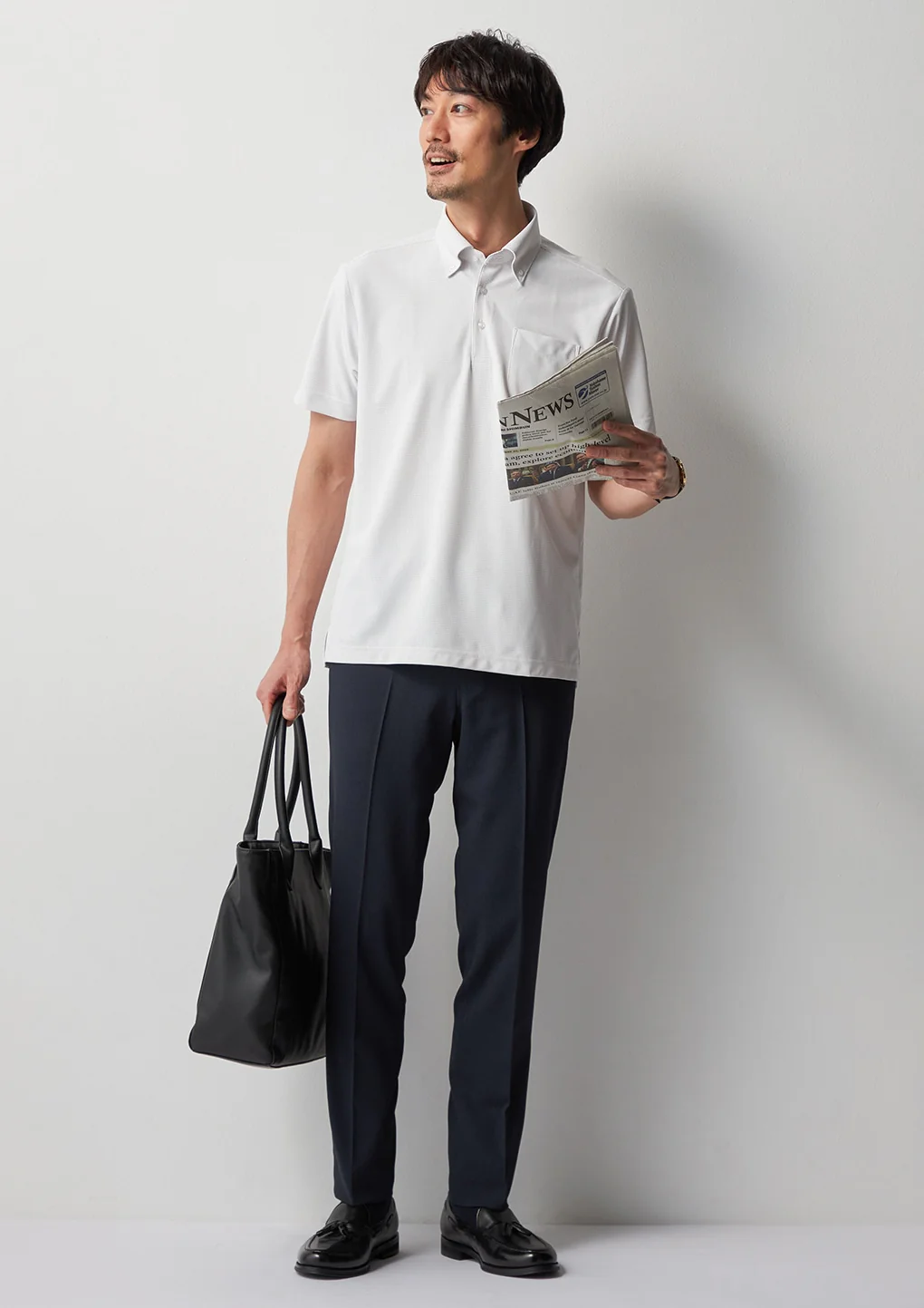 Super Cool High-breathability Check Pants - Navy - Image 11