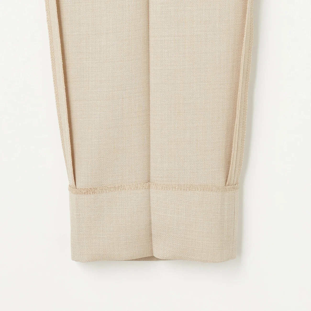 THE THIRD SUITS Linen-Like Cropped Pants - Beige - Image 8