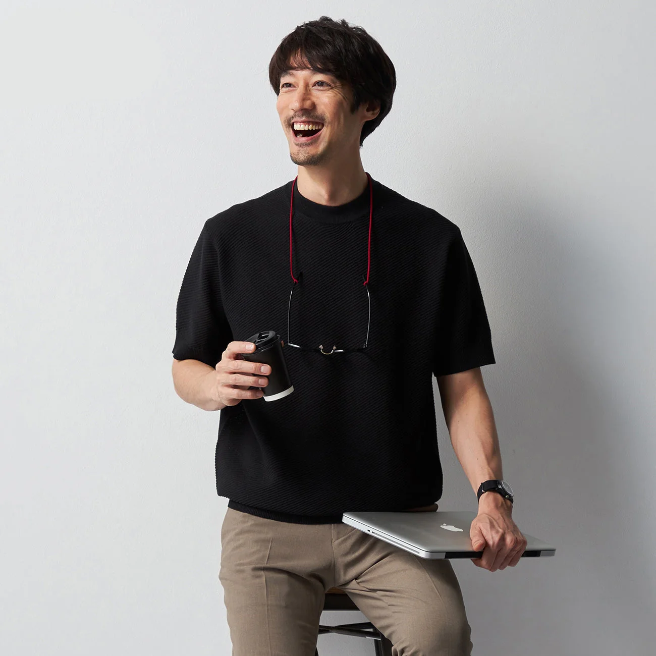 Linen Blend Kersey Knit T-Shirt - Image 11