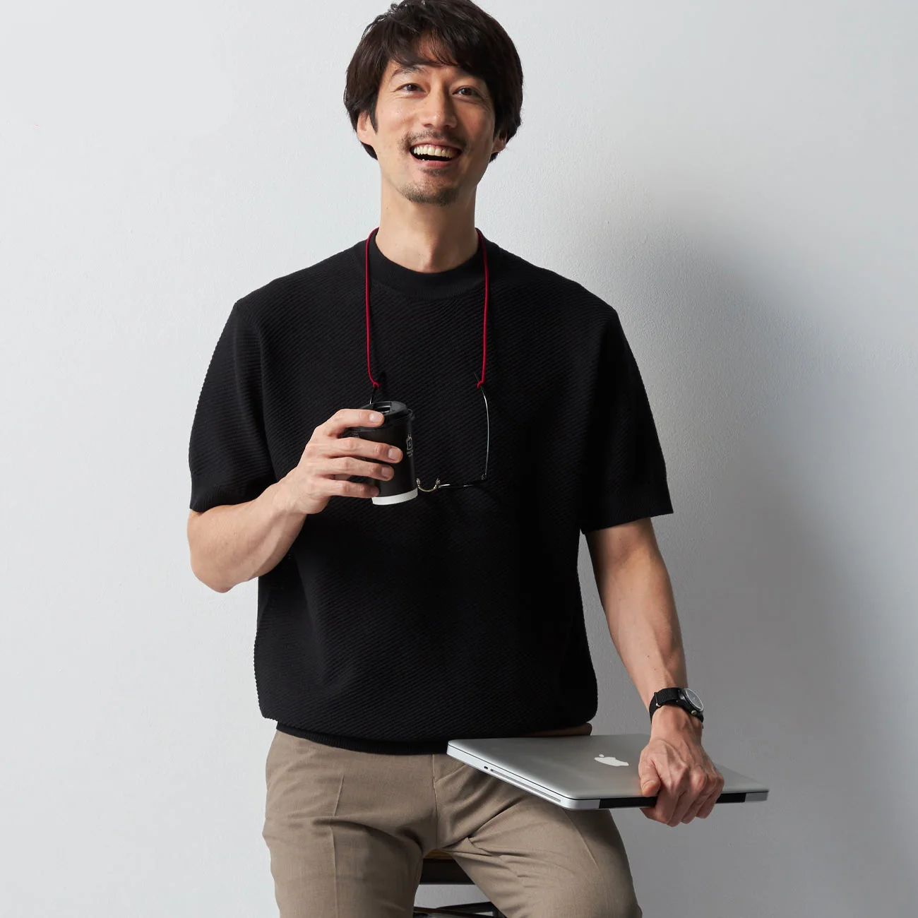Linen Blend Kersey Knit T-Shirt - Image 12
