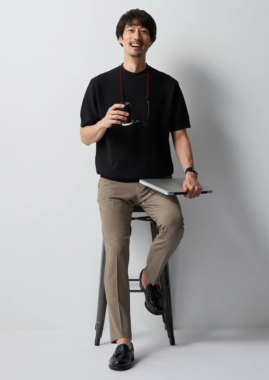 Linen Blend Kersey Knit T-Shirt - Image 21