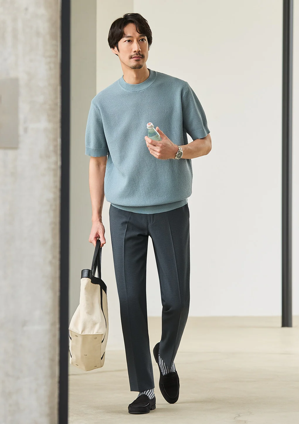 Linen Blend Kersey Knit T-Shirt - Image 22