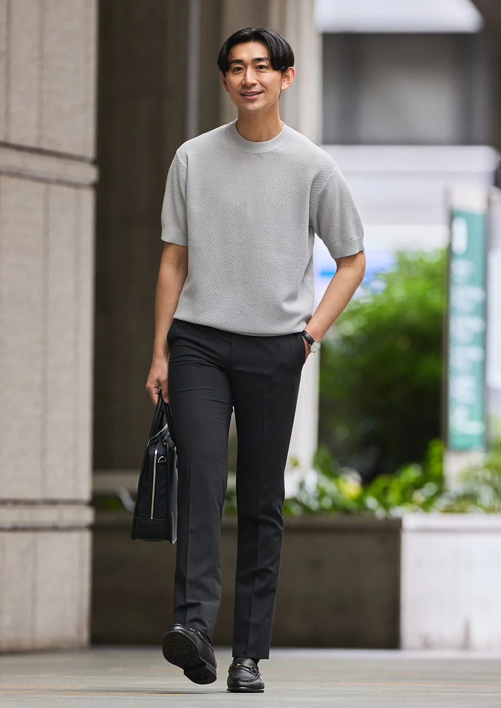Linen Blend Kersey Knit T-Shirt - Image 24
