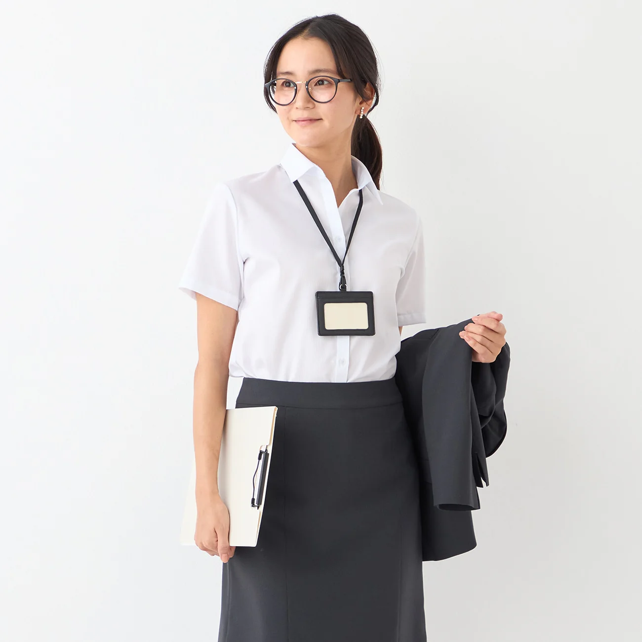 Women's Super Non-Iron Cotton Short Sleeve Shirt - White - Image 6