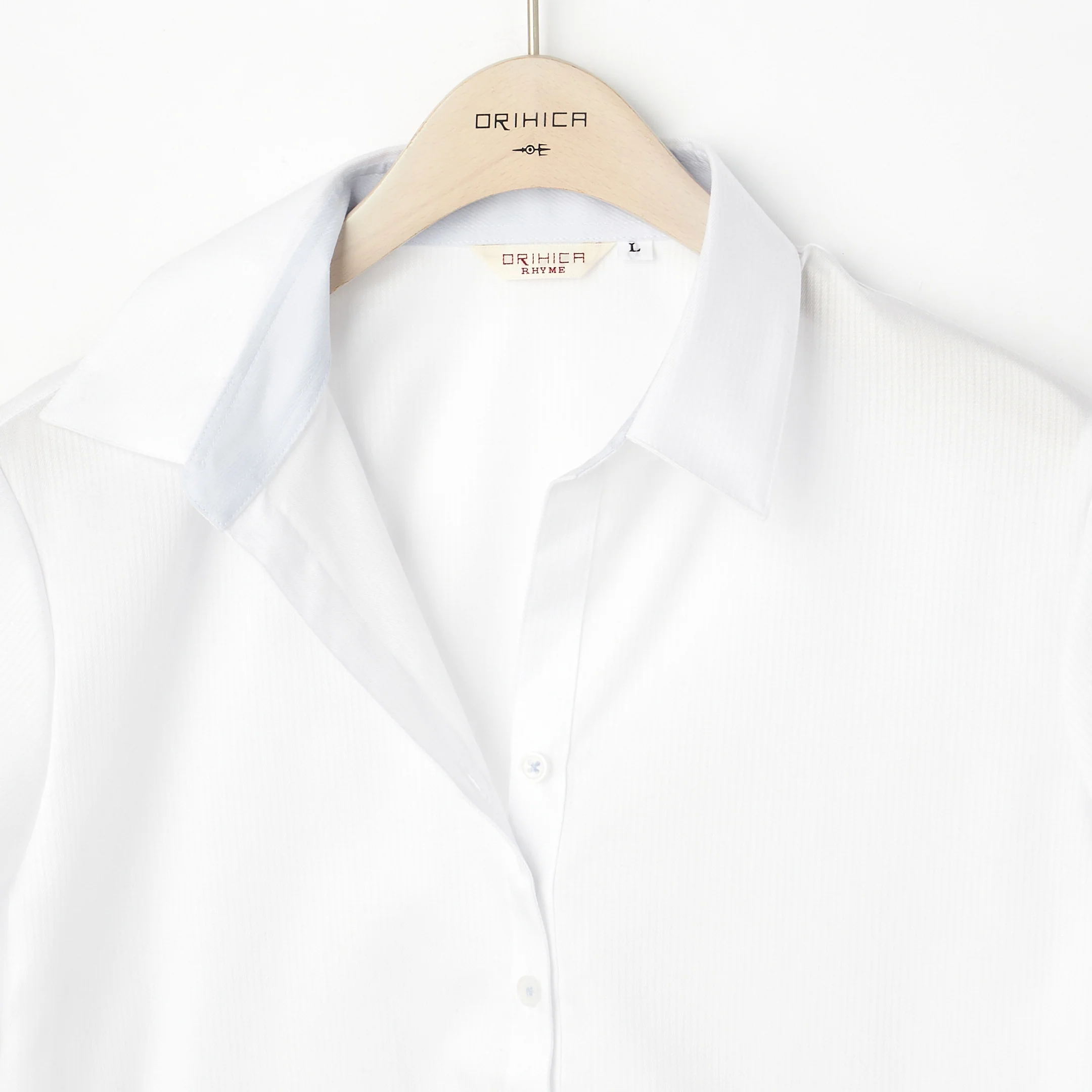 Women's Super Non-Iron Cotton Short Sleeve Shirt - White - Image 9